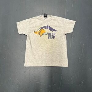 Vintage youth Looney tunes road runner big print graphic tee shirt tshirt